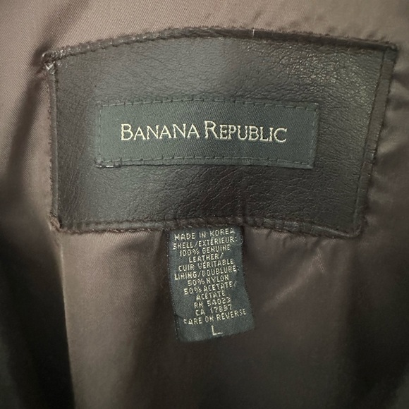 Banana Republic Dark Brown (chocolate) Leather Jacket - Picture 2 of 7